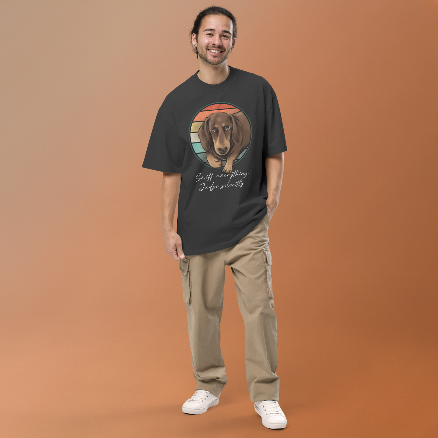 Judge Silently Tee – Oversized Print